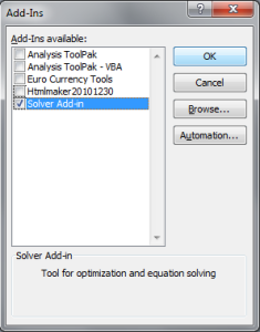 install solver excel 2016 windows 10 compile vba