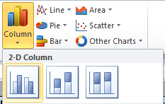 Column Chart Selection