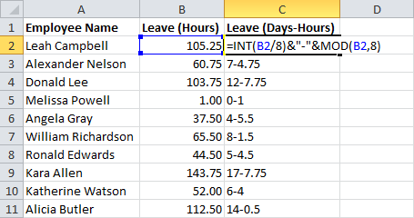 Minutes To Hours Converter Excel