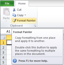 Format Painter Menu