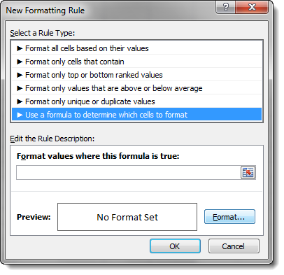 New Formatting Rule