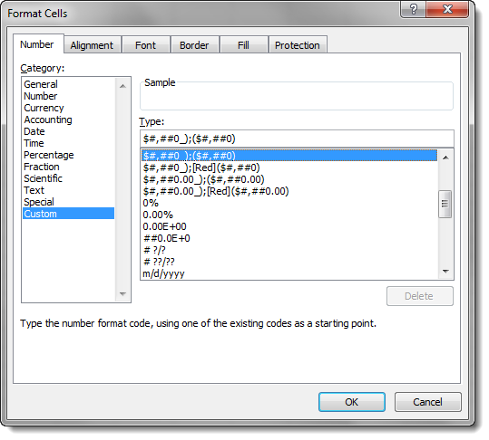 Custom Number Formatting ($K,$M)