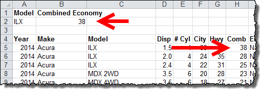 VLOOKUP Result